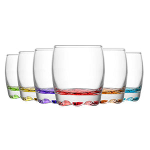Whiskys pohár szett LAV Adora, 290 ml, 6 db, Vegyes színek