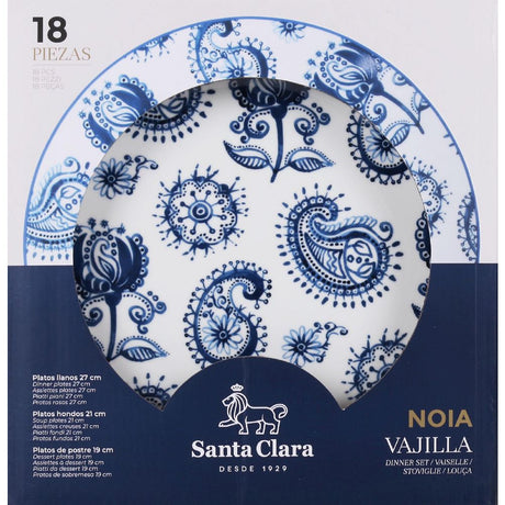 Сервиз за хранене Santa Clara Noia, 18 части, Порцелан