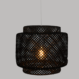 Függeszték atmosphera Liby, 40 cm, Fekete, Bambusz