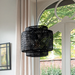 Függeszték atmosphera Liby, 40 cm, Fekete, Bambusz