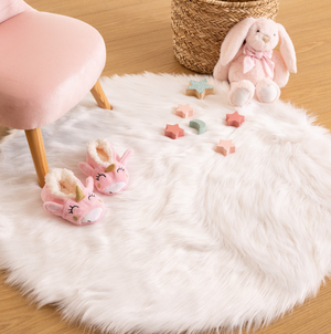 atmosphera Fur gyerekszőnyeg, fehér, 90 cm