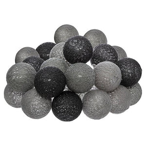 Гирлянд с LED топки atmosphera, 20 топки, Опушено стъкло, Топло бяло