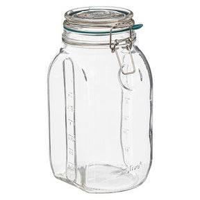 Стъклен буркан 5five Jarro, Прозрачен, 2L