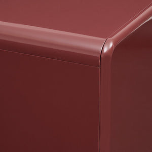 atmosphera Douglas Gloss bordó MDF komód két ajtóval, 80 cm