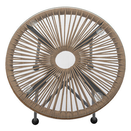 Hesperide rattan kerti dohányzóasztal