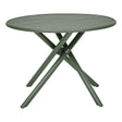 Nebullia round table 4 seats aluminum laurel