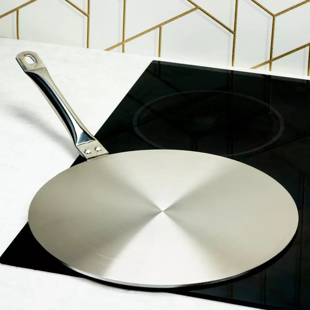 Indukciós főzőlap adapterlap KingHoff 1697, 14,5 cm, Univerzális, Inox