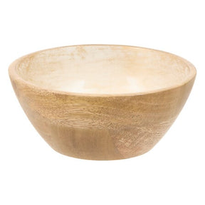 Малка купа Secret De Gourmet Ava, Манго дърво, Бяла, 16 cm