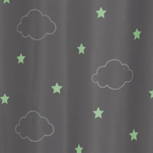 Детска светеща затъмняваща завеса atmosphera Cloud Glow, 140x250, Сив