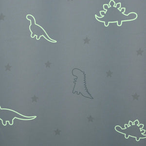 Детска светеща затъмняваща завеса atmosphera Dino Glow, 140x250, Сив