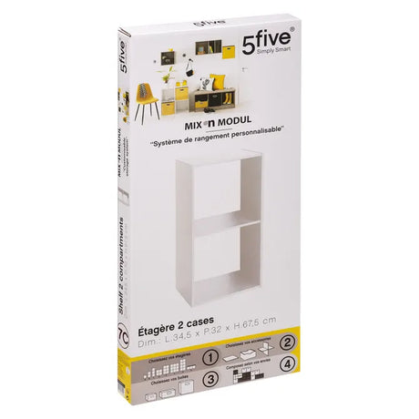 Етажерка 5five Mix'n Modul, 2 отделения, MDF, 35x32x68 cm