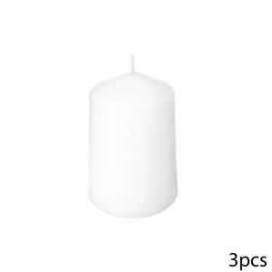 Комплект свещи без аромат atmosphera Many, 3 Броя, Votive, 5x7.5 см, Бели