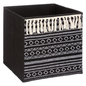 Кутия за съхранение 5five Mix & Modul Ethnique, С Помпони, 31x31 cm