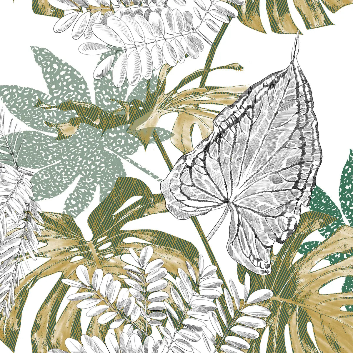 Спално бельо atmosphera Monstera, 240x220 cm, Памук