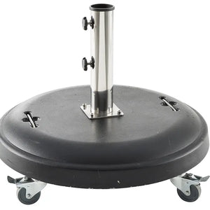 Kerekes napernyőtalp Hesperide Pimano, Fekete Beton, 50 kg