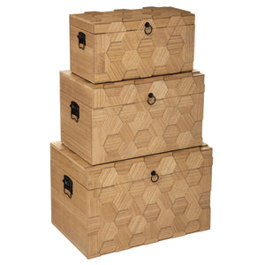 Сет кутии за съхранение atmosphera Artys, 3бр, L.47/53/60 cm, MDF