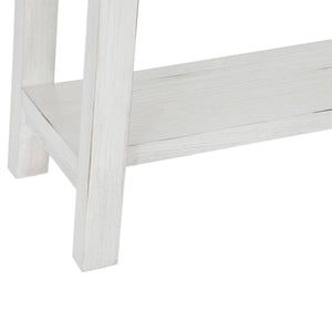 Конзолна маса atmosphera Olbia, 120 cm, MDF, Акация, Бял