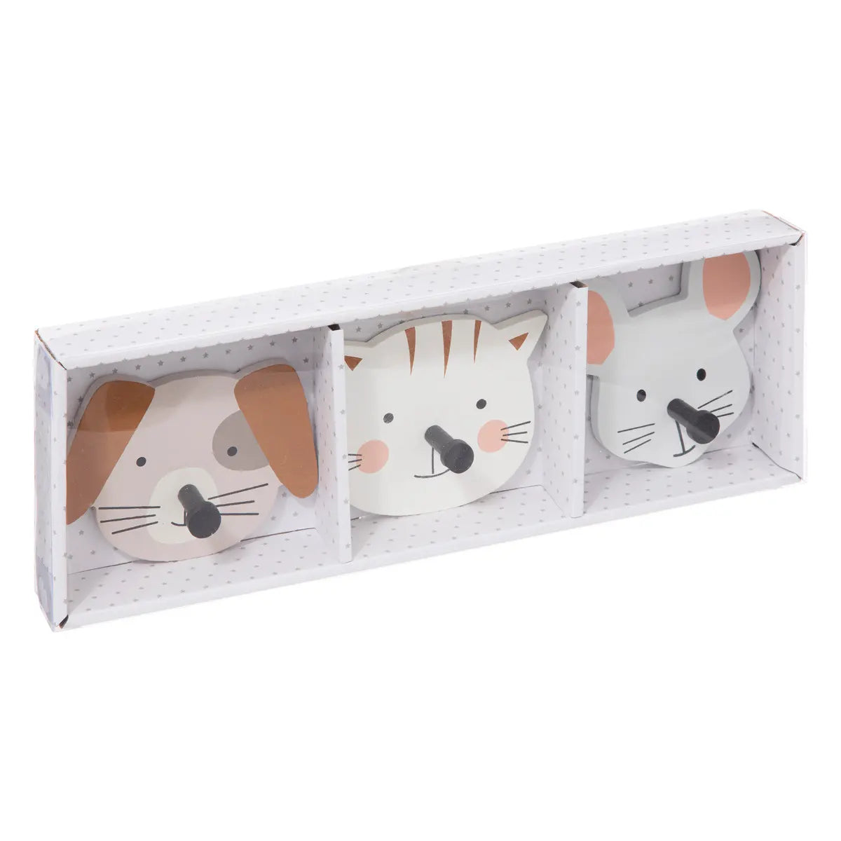 Сет детски закачалки atmosphera Animals, MDF