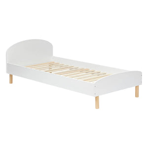 Детско легло с подматрачна рамка atmosphera Kima Sweetie, Бял, MDF, 90x190 cm