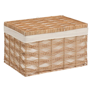 atmosphera Rosy tárolódoboz készlet, rattan, 3 db