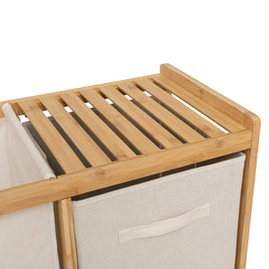 Етажерка 5five Tidy Box, С 1 кош за пране и 2 коша за съхранение, Бамбук