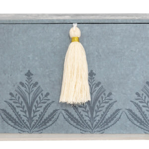 atmosphera Wild Romance tárolódoboz, 30×18,5×10 cm, MDF, kék