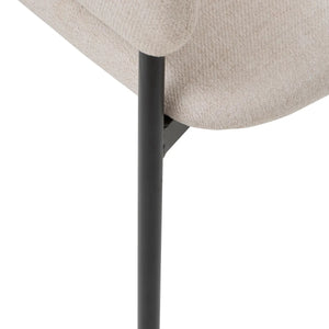 Karfás étkezőszék atmosphera Solea, bordázott szövet
