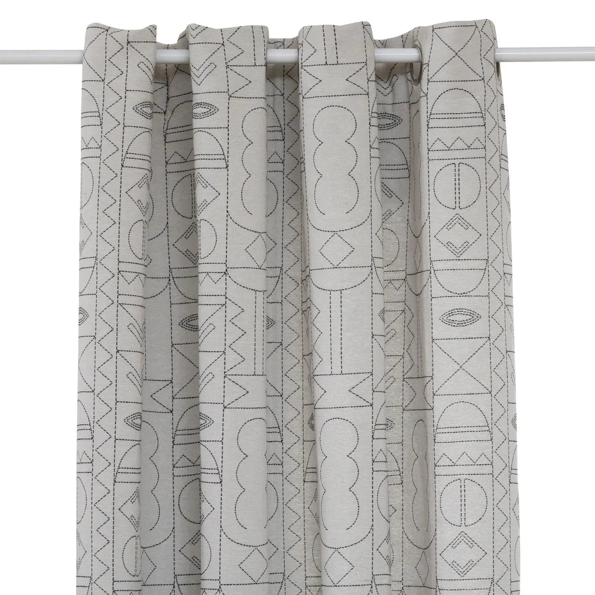 Jacquard függöny Atmosphera Malakite, 140x260 cm, fekete-fehér