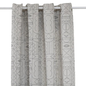 Jacquard függöny Atmosphera Malakite, 140x260 cm, fekete-fehér