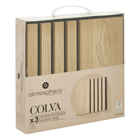 Комплект декоративен панел atmosphera Colva, MDF, 30x30 cm, 3 бр