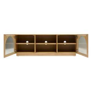 ТВ шкаф atmosphera Lousada, 2 врати и 1 рафт, 160x40x55 cm, Акация, MDF