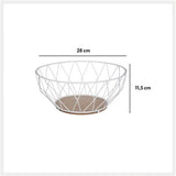 Купа за плодове 5five Daimond, Метал+MDF, 28х12 cm