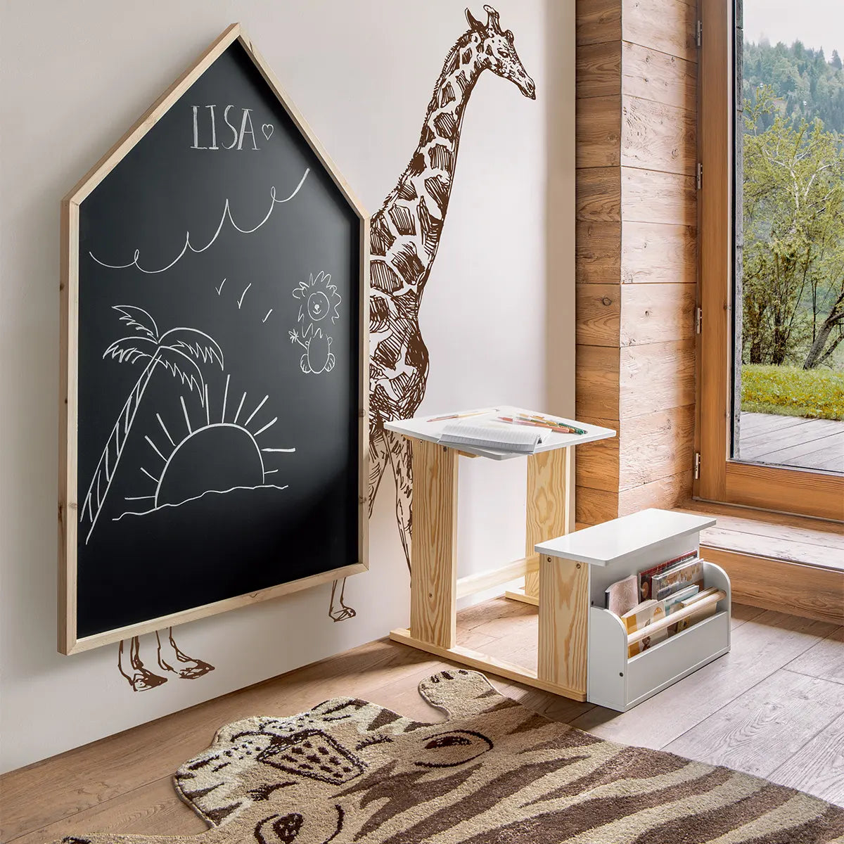 Детска дъска за рисуване atmosphera House, MDF, 75,5 x 117 см