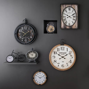 Стенен часовник atmosphera Thomas, Джобен стил, Ø38 см, MDF