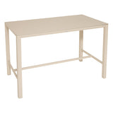 Fixed bar table Skyla 4 seats glass clay