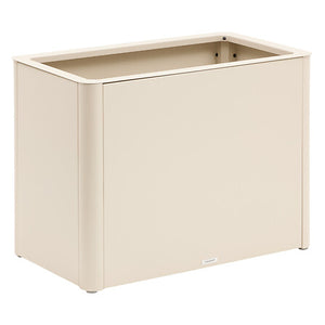 Double plant pot cover 88 x 50 x 65 cm aluminum clay