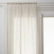 Set of 2 Fred sheer curtains 60 x 160 cm linen-coloured