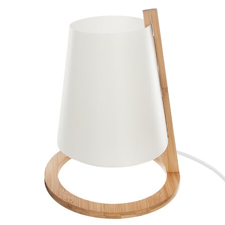 Нощна лампа atmosphera Pita, 27 cm, Бамбук