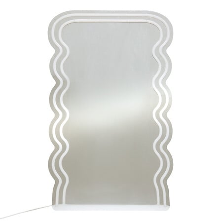 Светещо огледало atmosphera Wavy, LED, 60 x 38 cm