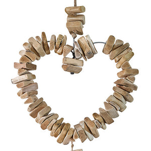 Декорация за стена atmosphera Hearts, Дърво, 78 cm
