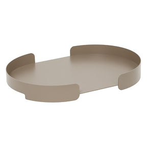 Oval tray Serva 35 x 50 cm aluminum coffee