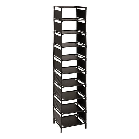 Етажерка за обувки 5five Intissa, 10 чифта, Черна, 160.5 cm