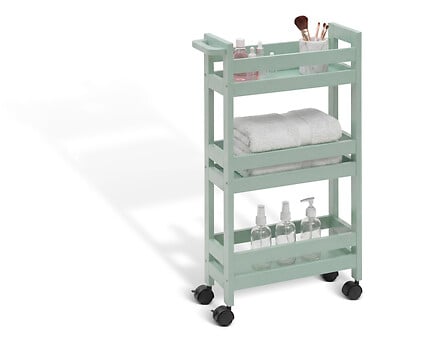 Количка с 3 нива 5five Colors, Зелен цвят Celadon