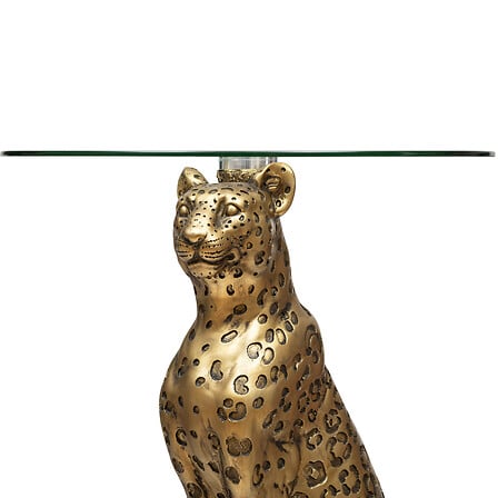 Холна маса atmosphera Wild Leopard, 40 cm, Стъкло