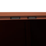 Outdoor cabinet Ironia height 180 cm galvanized steel mahogany