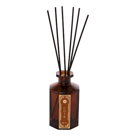 Арома дифузер atmosphera Lucien, Стъкло, Кожа, 180 ml, Амбър