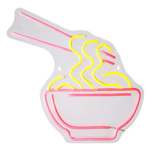 LED неонова лампа atmosphera Nippon Line, Купа с нудълс, Червена, 35 cm