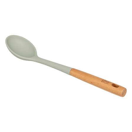 Лъжица 5five Horizon, Дърво и силикон, Зелена, 34 cm