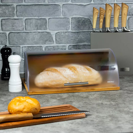 Кутия за хляб KingHoff 3210, Бамбук, Дължина 39 cm