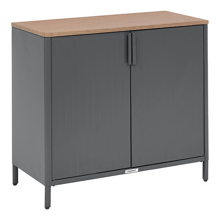 Ironia outdoor sideboard 90 x 46 x 76 cm steel graphite linen